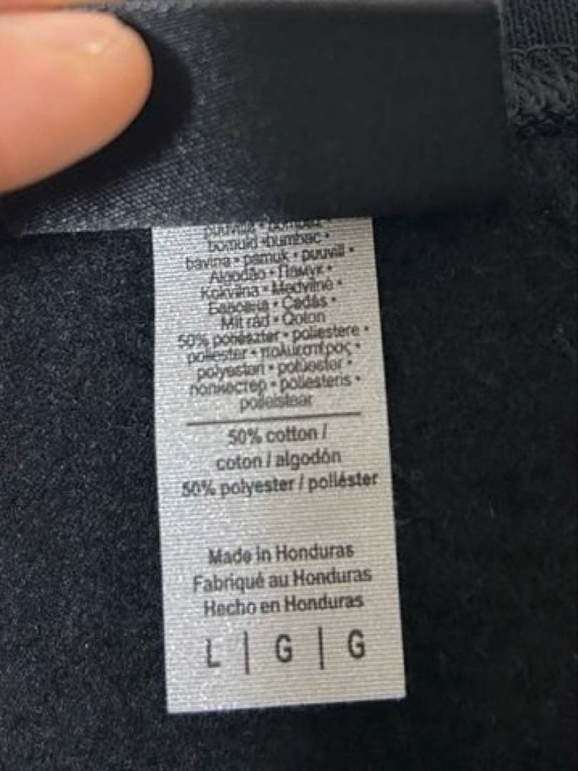 し*ん様 Creek ロゴ BLACK CREW NECK クルーネック トレー