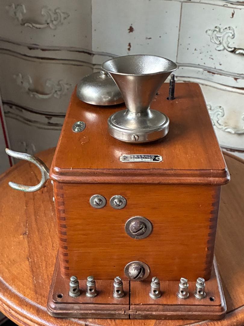 アンティーク　壁掛け式　木製　電話機　日本電信電話公社　骨董　Bell ベル