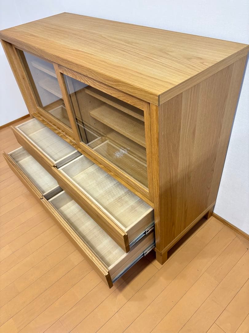 高野木工　CANO カノ　ホワイトオーク　IDC キャビネット　サイドボード