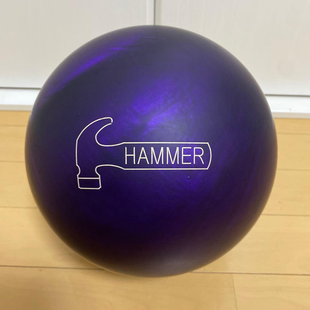 ボウリングボール パープルパールウレタン 中古 元箱なし