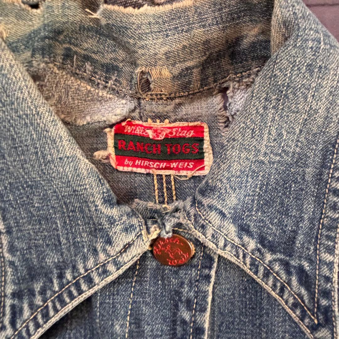 40s 50s White stag RANCH TOGS カバーオール