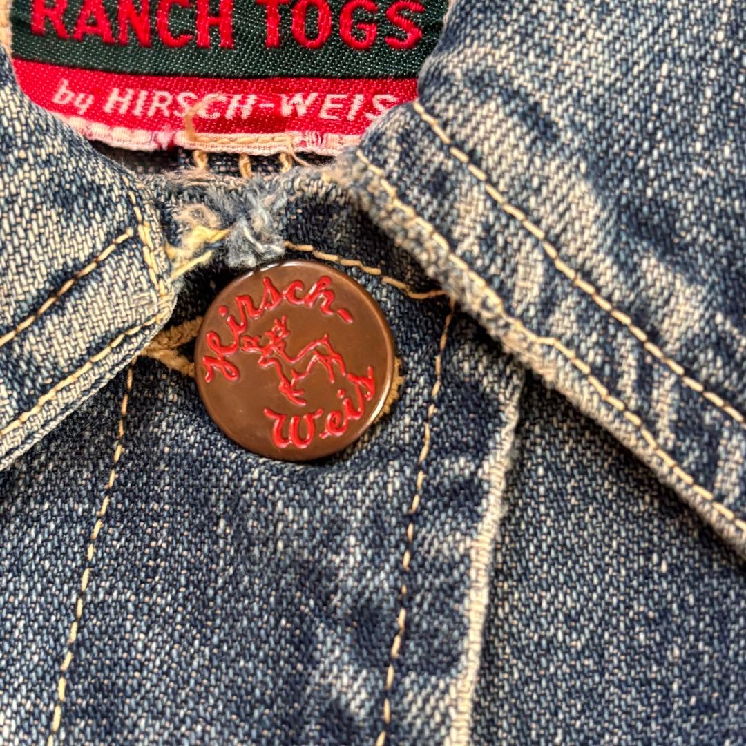 40s 50s White stag RANCH TOGS カバーオール