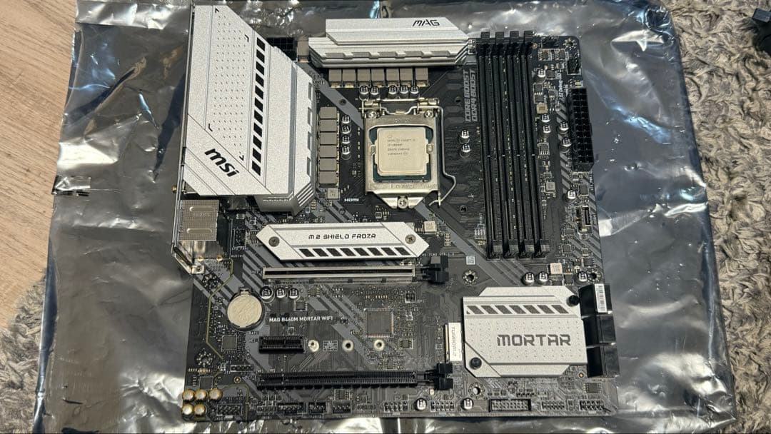 マザーボード MSI B460M MORTAR WIFI + Intel i5 10400F