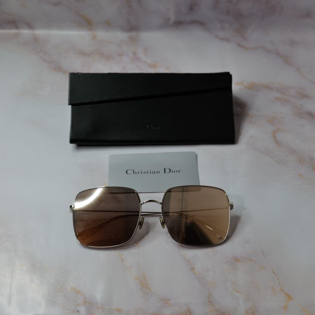 dior ディオール スクエア Y2K メタル モード サングラス ケース付き