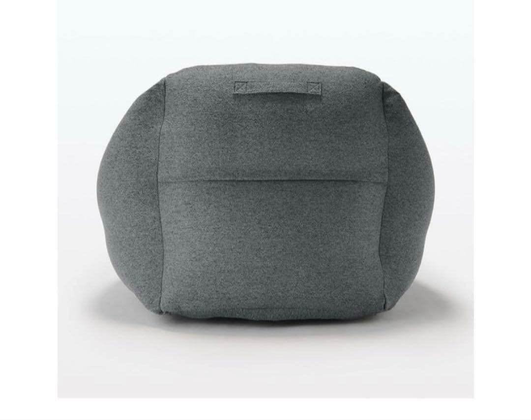 【新品未開封】無印良品　空気でできたソファー　チャコール　ポンプ付き