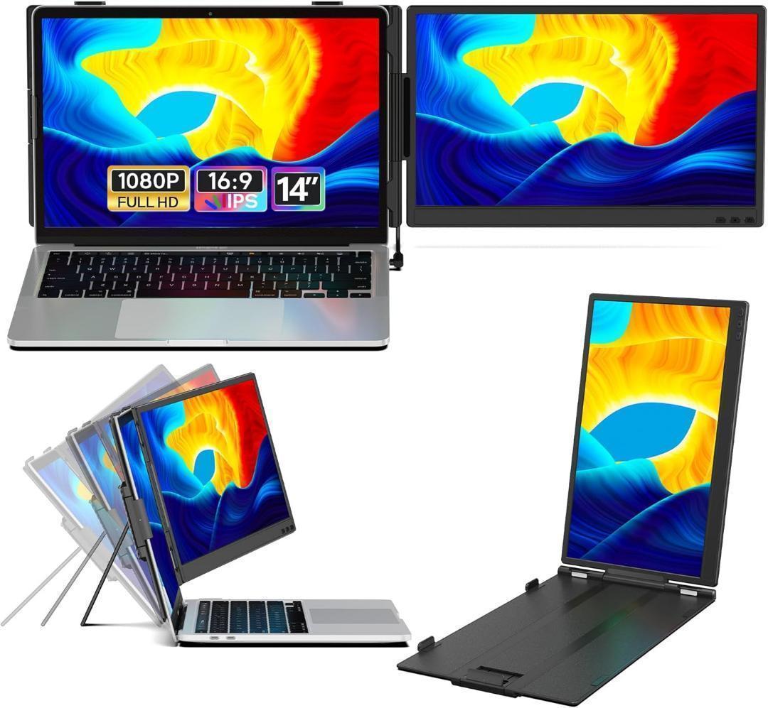 14インチ ノートパソコン用モニター FHD1080P デュアルディスプレイ