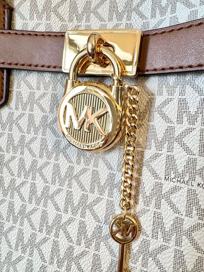 美品✴︎MICHAEL KORS HAMILTON サッチェル MKシグネチャーM