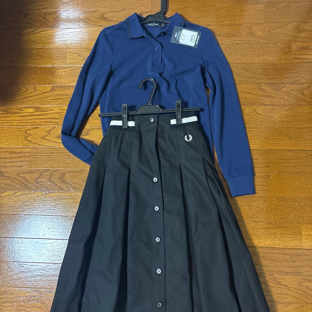 FRED PERRY 長袖ポロシャツ スカート セット売り