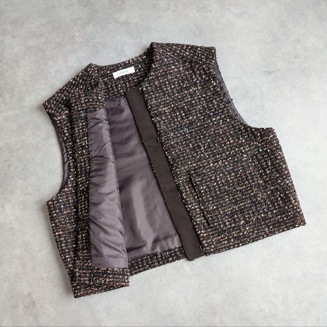 OHGA TWEED GILET ツイードジレ ベスト オオガ オーガ