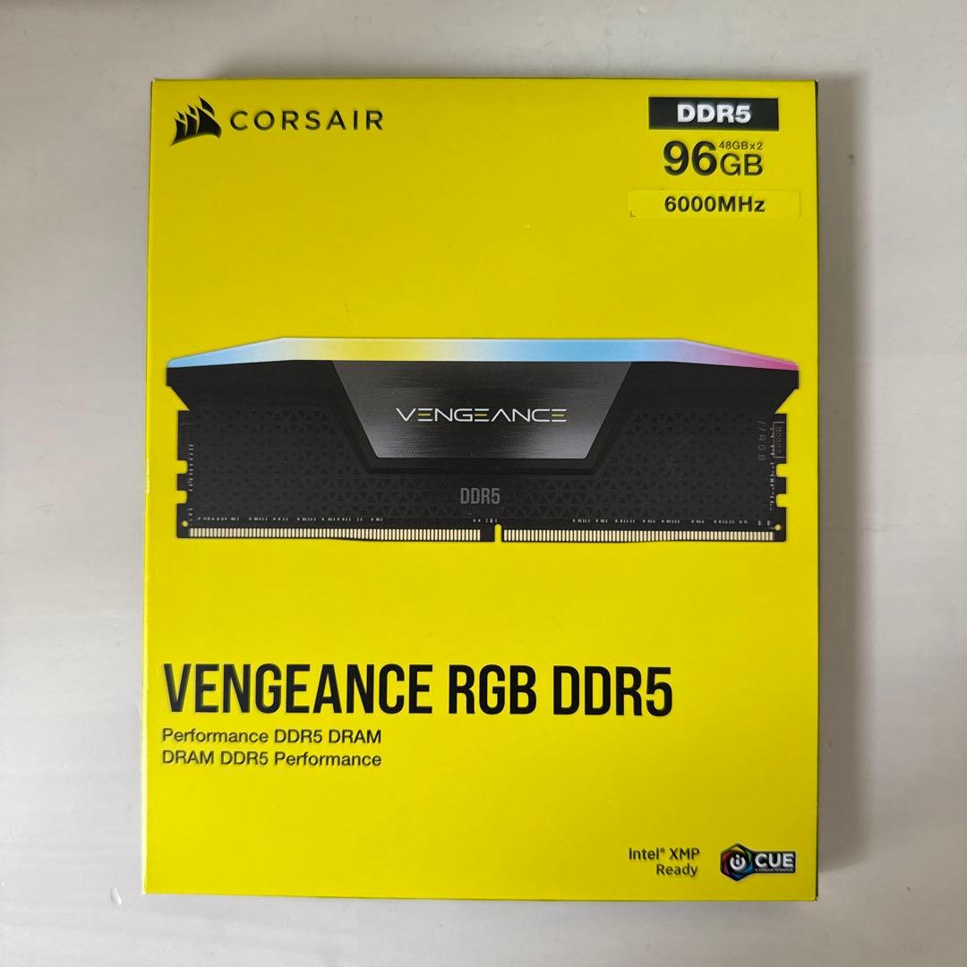 CORSAIR PCメモリ DDR5-6000MHz 96GB ブラック