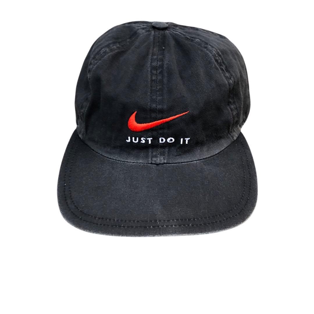 【90’s】NIKE ナイキ　オールドキャップ　刺繍ロゴ　vintage 銀タグ