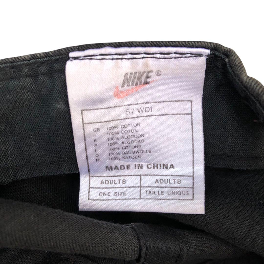 【90’s】NIKE ナイキ　オールドキャップ　刺繍ロゴ　vintage 銀タグ