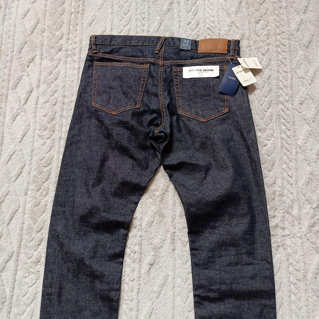 【未使用】SHIPS オイカワデニム セルビッチ 5ポケット デニム 32