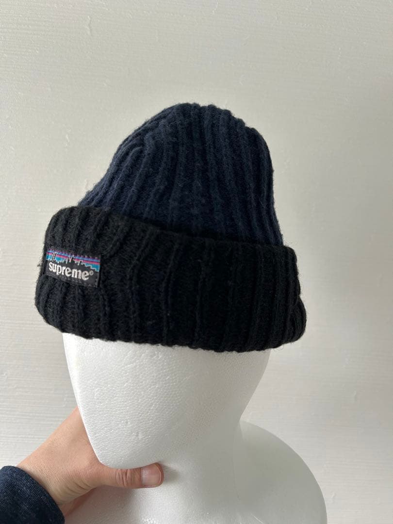supreme つば付 ニット帽　ビーニー　パタロゴ　patagonia 90s