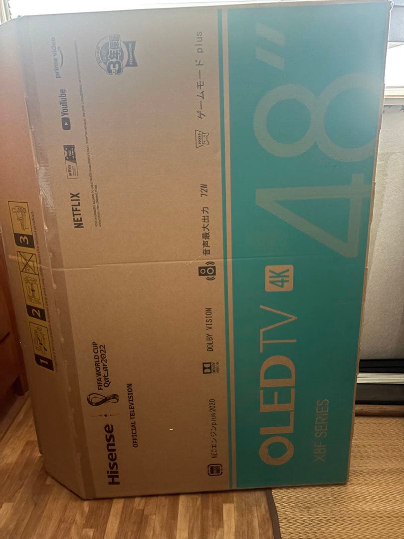 ハイセンス 48V型 4K有機EL テレビ 48X8F 2021年モデル