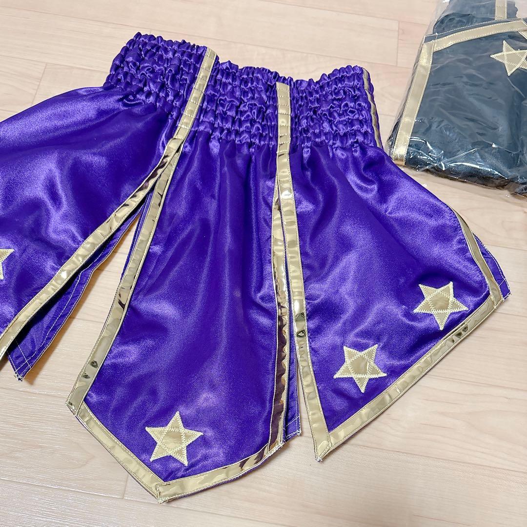 BOON 星 ムエタイパンツ キックボクシングショーツ スカート BK⑪ PR⑫