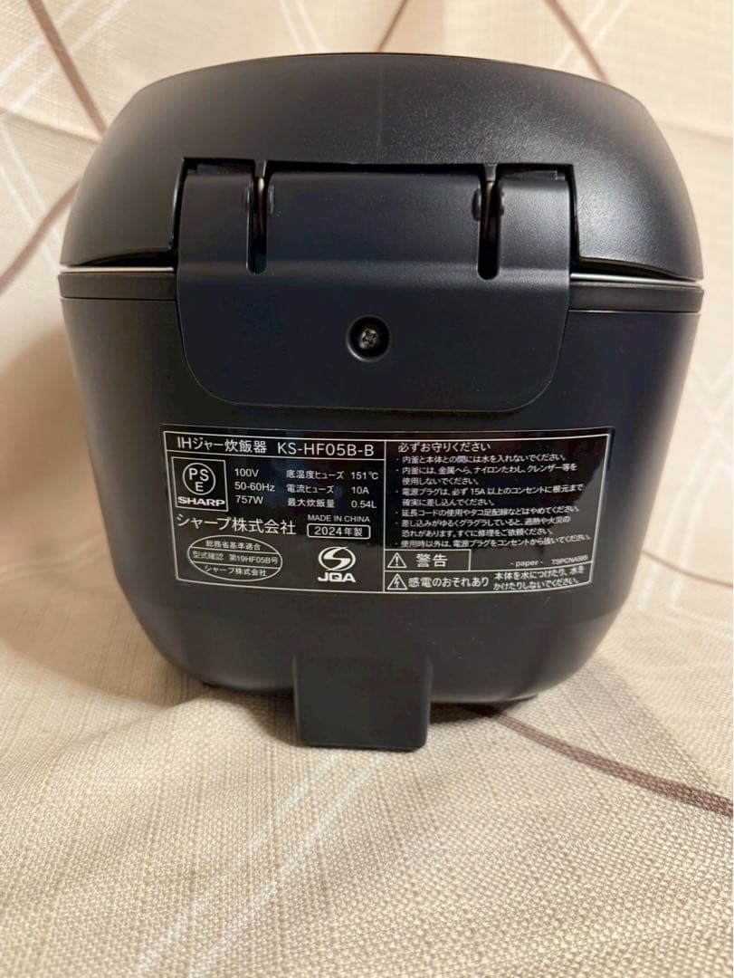 SHARP 炊飯器 KS-HF05B-B 2024年製