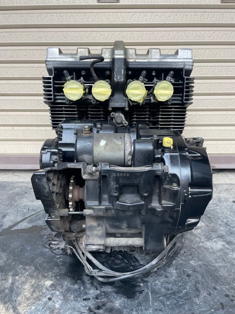 XJR400 4HM実働エンジン・高圧縮・全気筒11kpa前後・実測画像あり