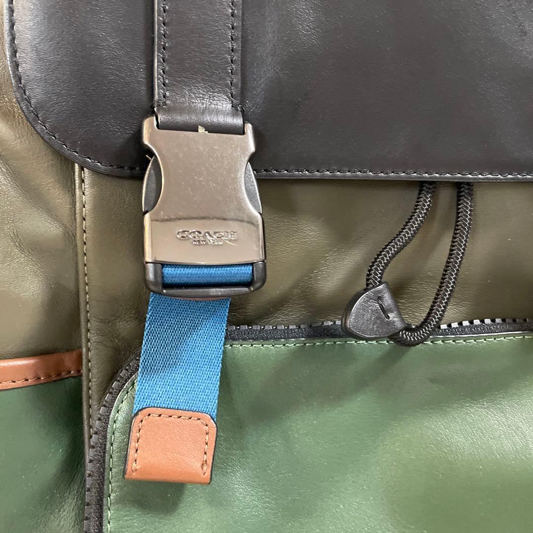 COACH バックパック グリーン/ブラック