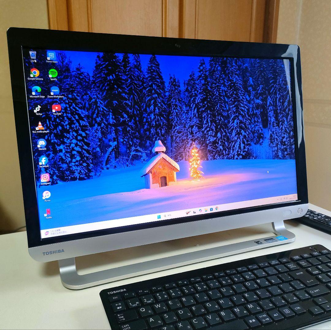 東芝 REGZA PC Core i7／Win11／Office2024／SSD