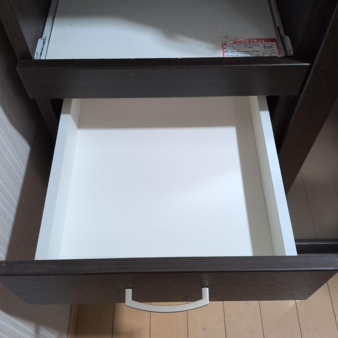 ニトリ レンジ台 食器棚 カップボード 木目調