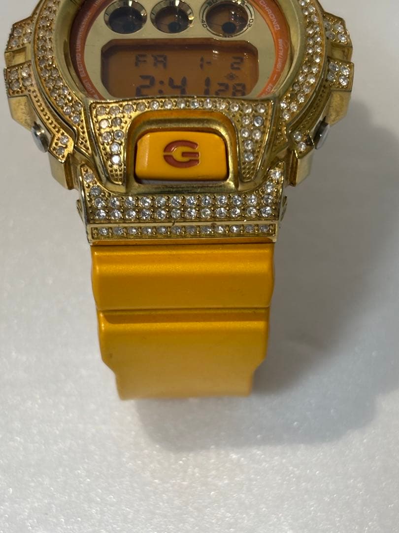 G-SHOCK DW6900 スワロフスキー カスタム イエロー 動作品