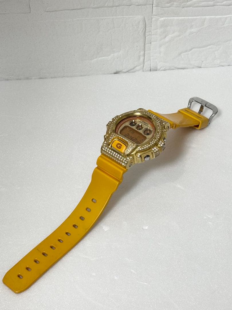 G-SHOCK DW6900 スワロフスキー カスタム イエロー 動作品