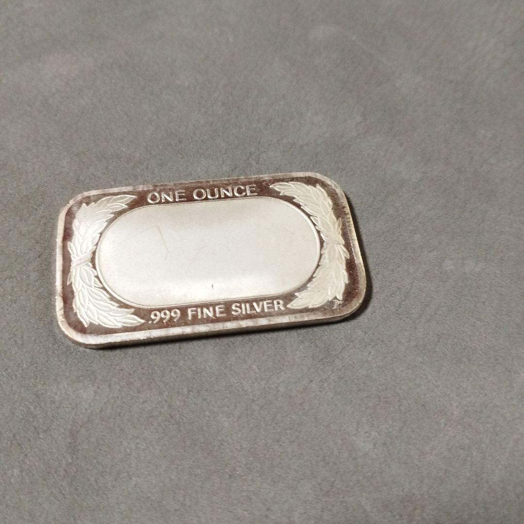シルバーインゴット　星条旗