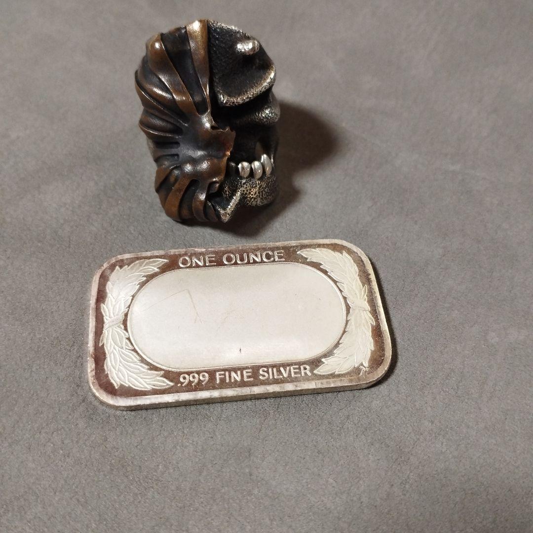 シルバーインゴット　星条旗