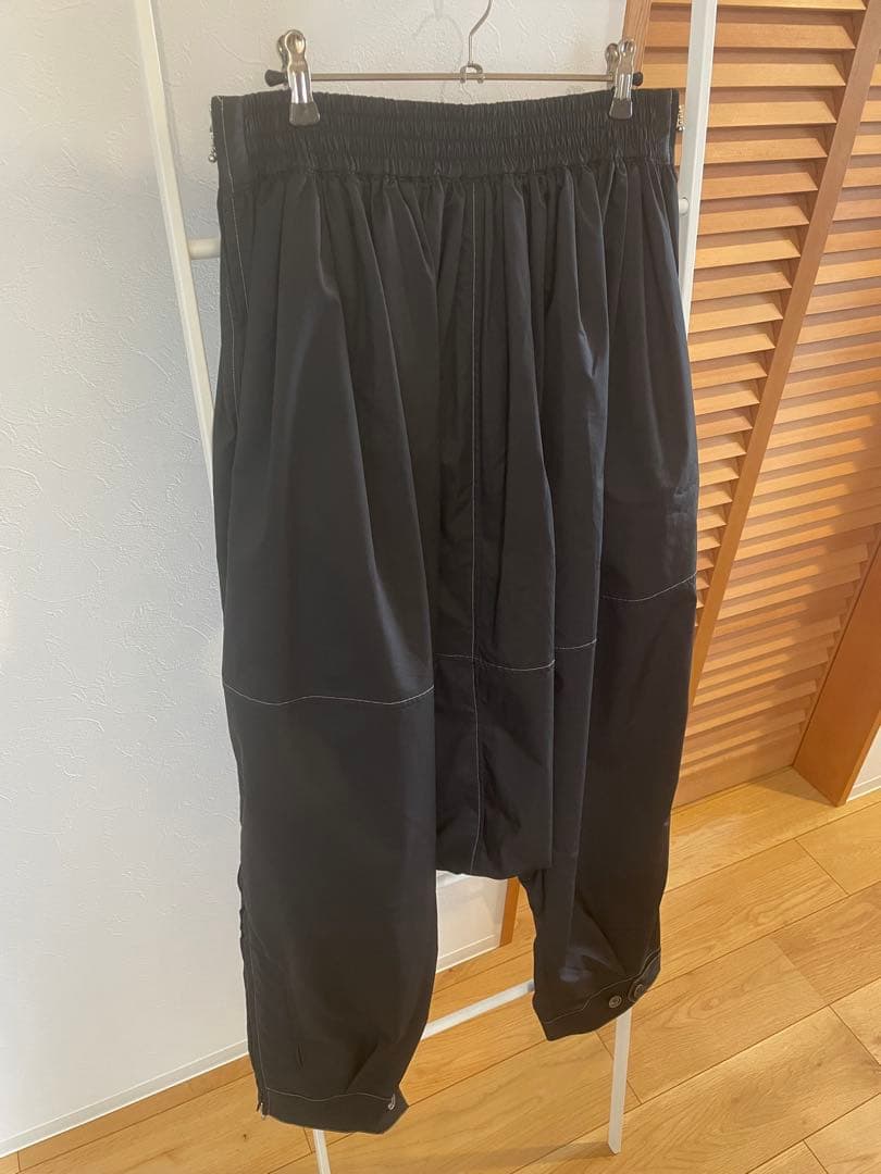 beautiful people ダブルエンドサルエルパンツ　BLACK