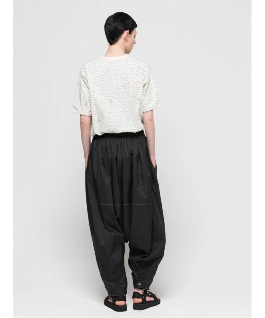 beautiful people ダブルエンドサルエルパンツ　BLACK