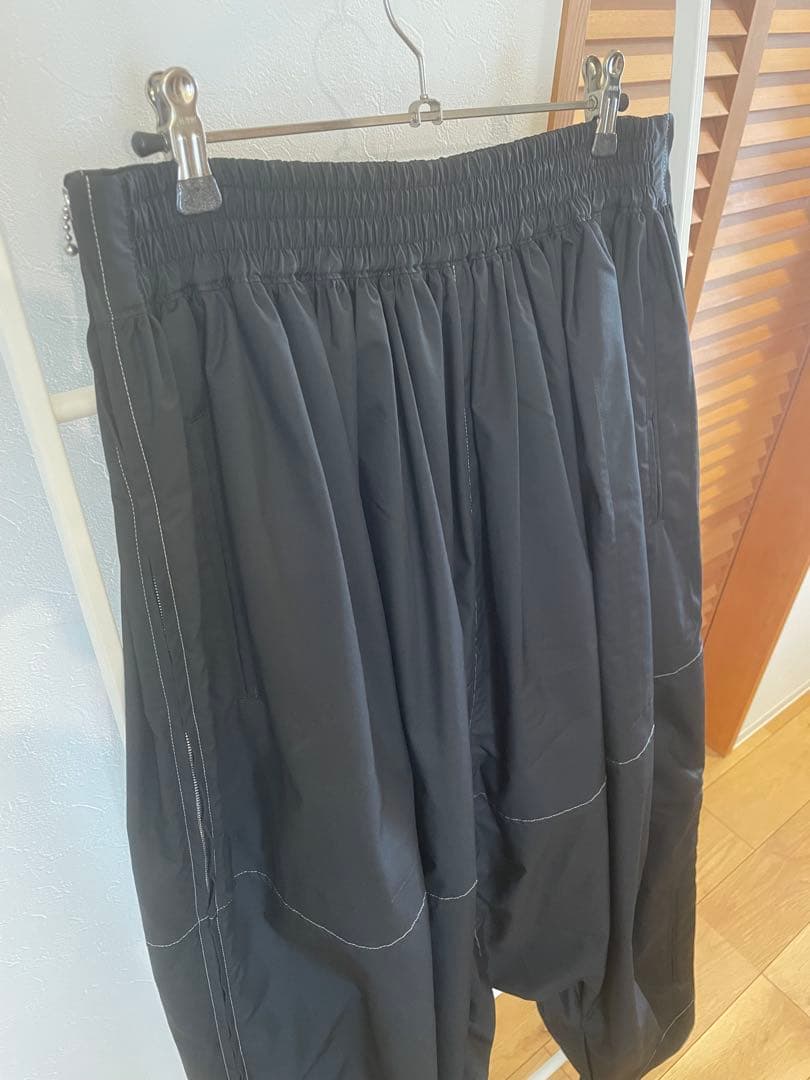 beautiful people ダブルエンドサルエルパンツ　BLACK