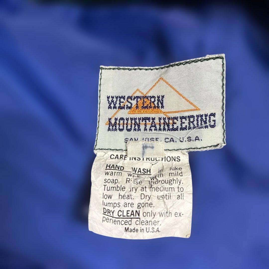 ウエスタンマウンテニアリング　ダウンベスト　1970年代　貴重