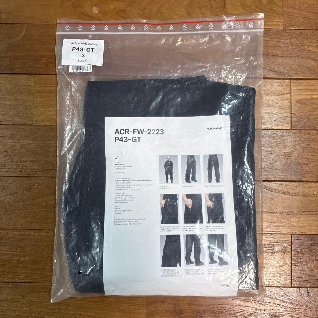 パンツ ACRONYM P43-GT BLACK size S
