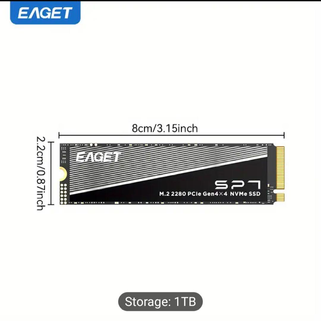 内蔵型SSD EAGET SP7 1TB M.2 2280 NVMe SSD