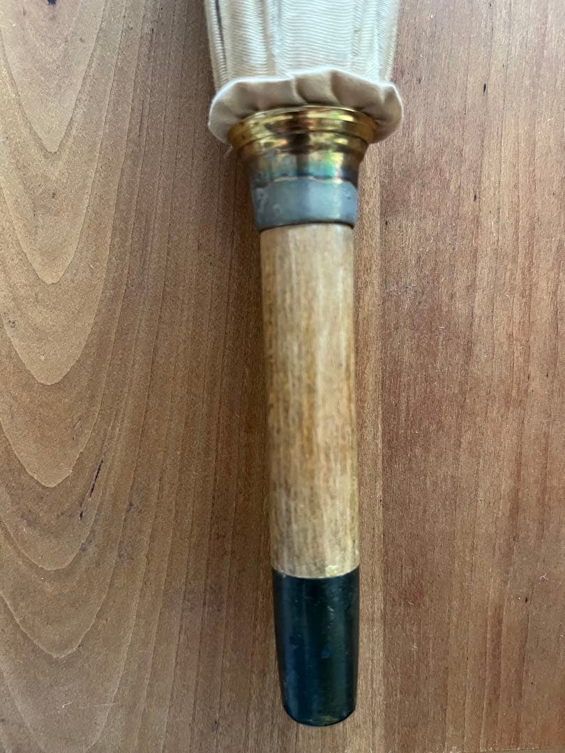 男女兼用 GHURKA グルカ 長傘日傘 ベージュ 大型