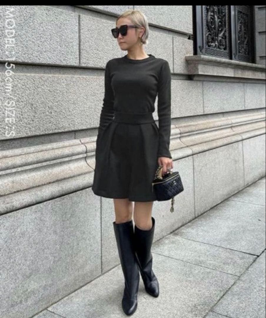 JENNEジェンヌ 日本製美ラインストレッチキュロット