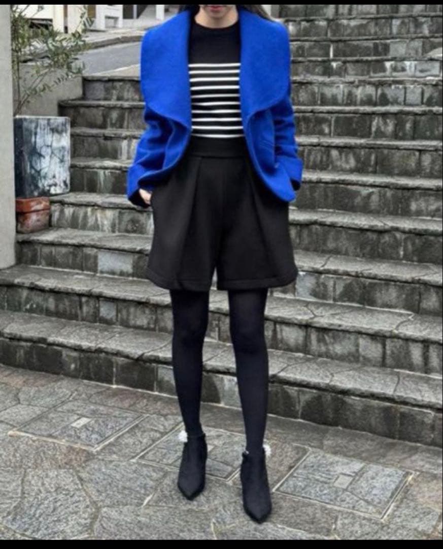 JENNEジェンヌ 日本製美ラインストレッチキュロット