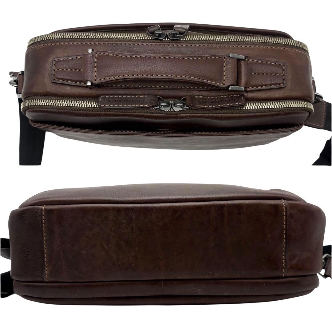 美品 ココマイスター カルドミラージュ ショルダーバッグ 2way ブラウン