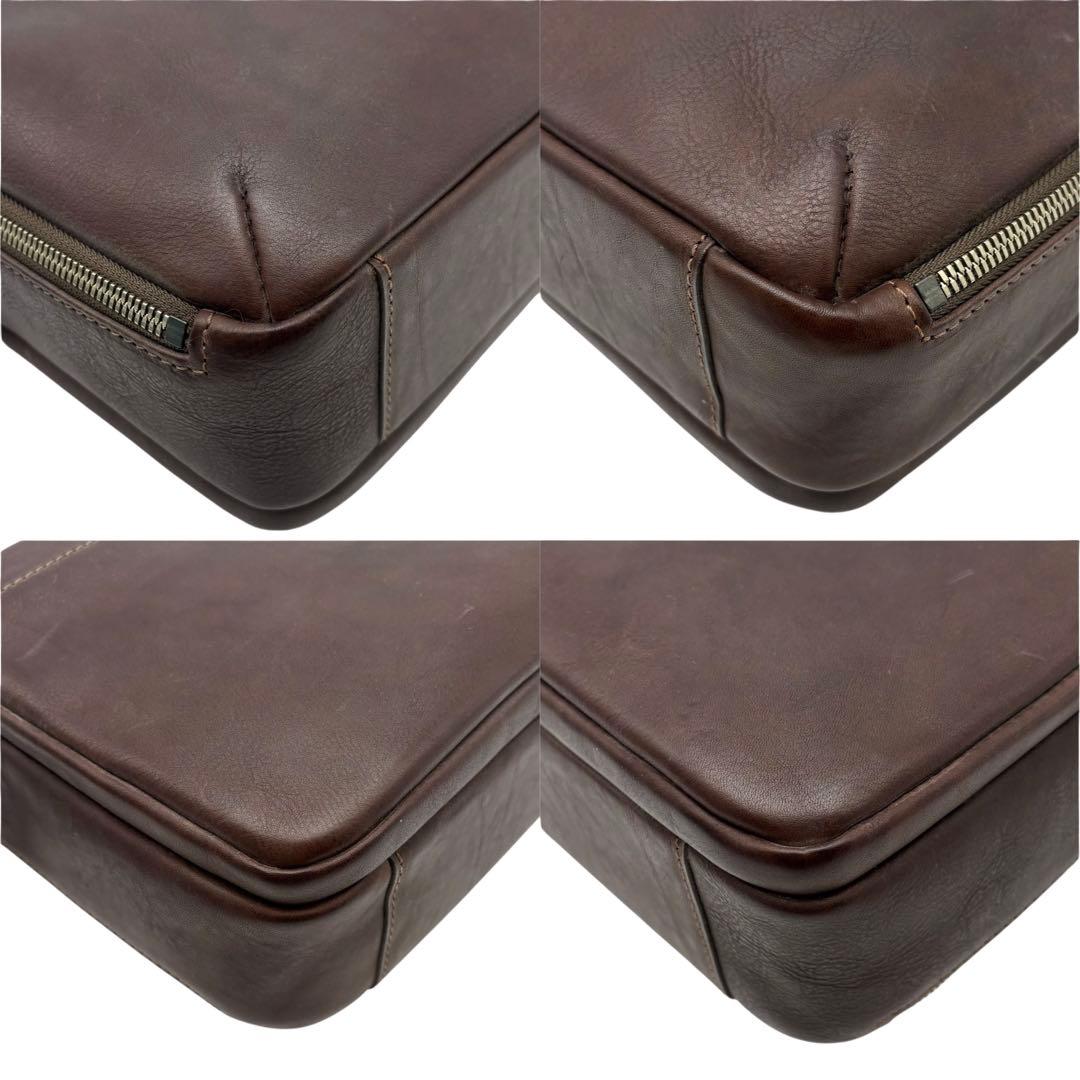 美品 ココマイスター カルドミラージュ ショルダーバッグ 2way ブラウン