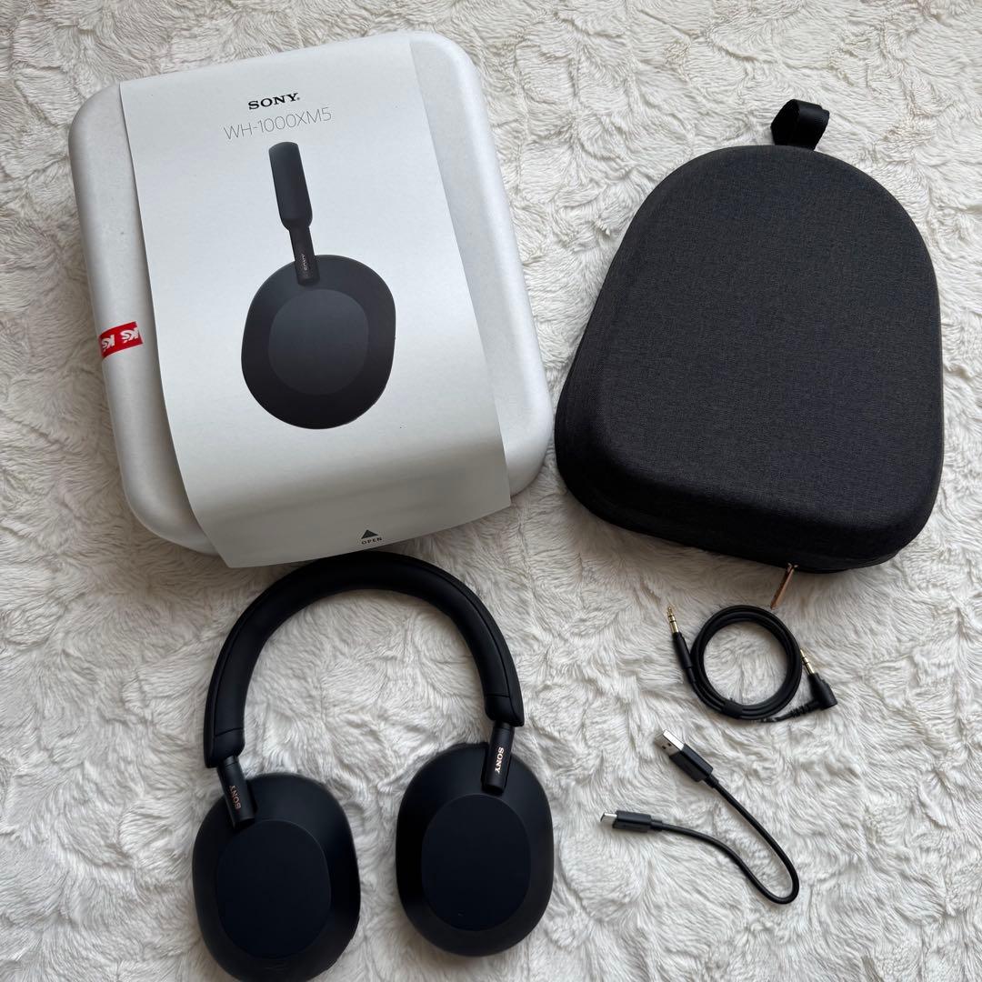 【美品】SONY WH-1000XM5 ブラック ヘッドホン