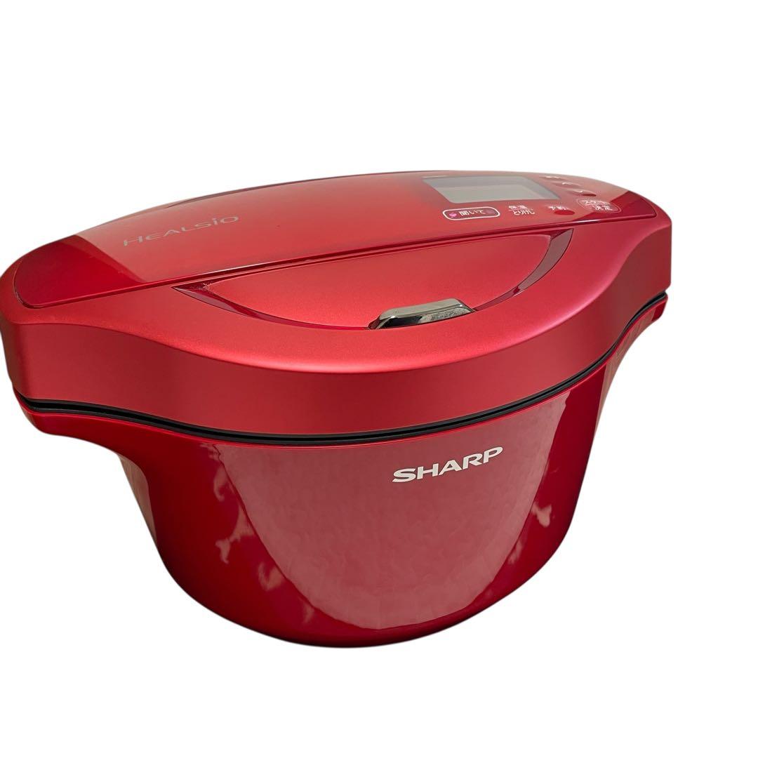 【美品】シャープ ヘルシオ ホットクック KN-HW24C-R レッド 2.4L