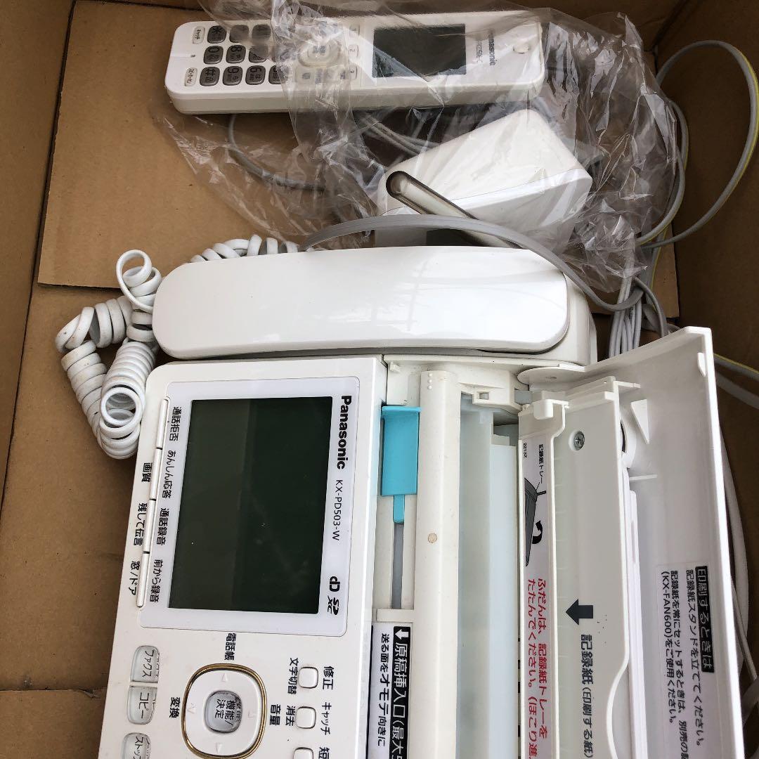 パナソニック製品 ファックス 子機付き ＫＸ−ＰＤ503-W 子機付き