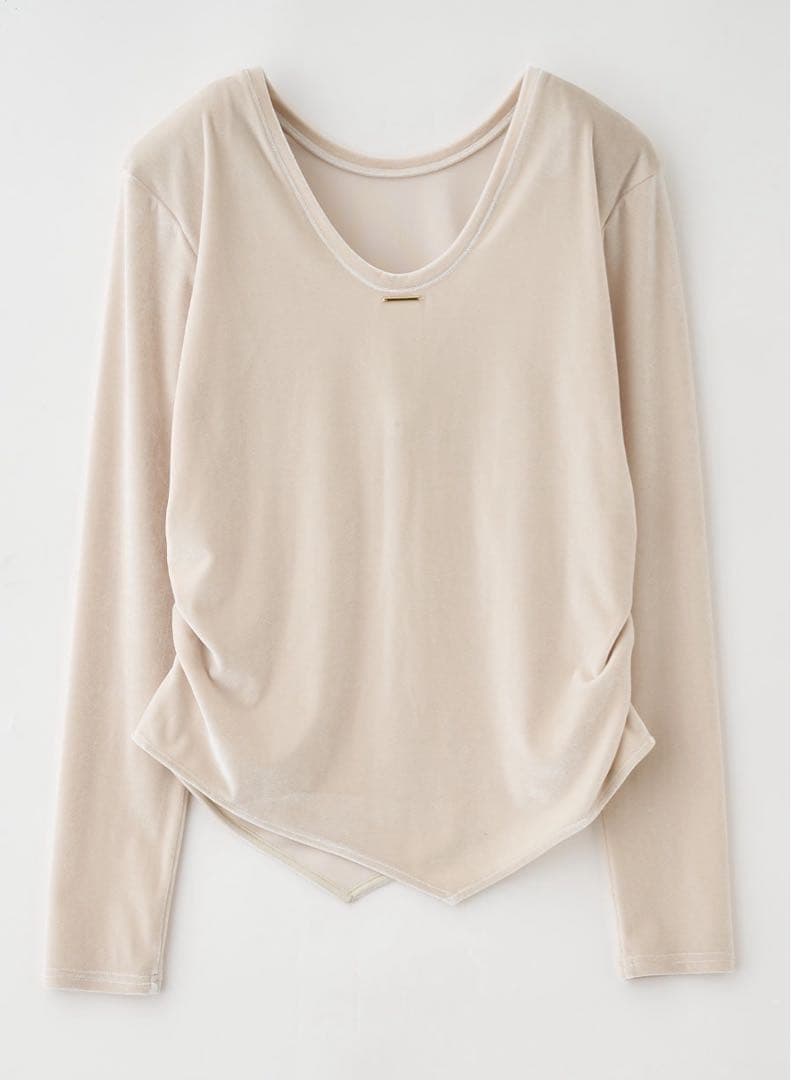 LOUNIEルーニィ★長袖ベロアトップス　36サイズ　タグ付き★新品未使用