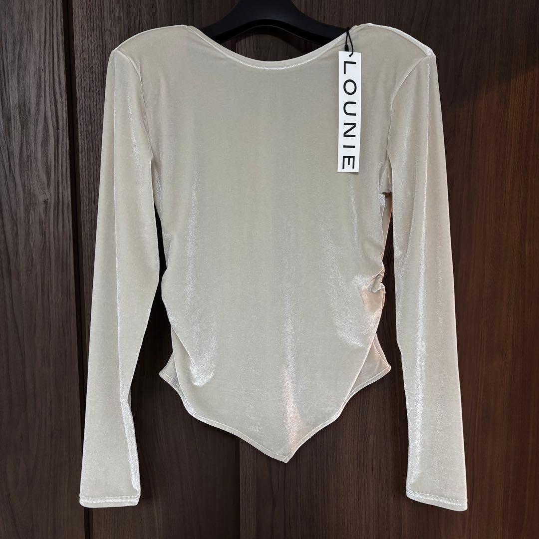 LOUNIEルーニィ★長袖ベロアトップス　36サイズ　タグ付き★新品未使用