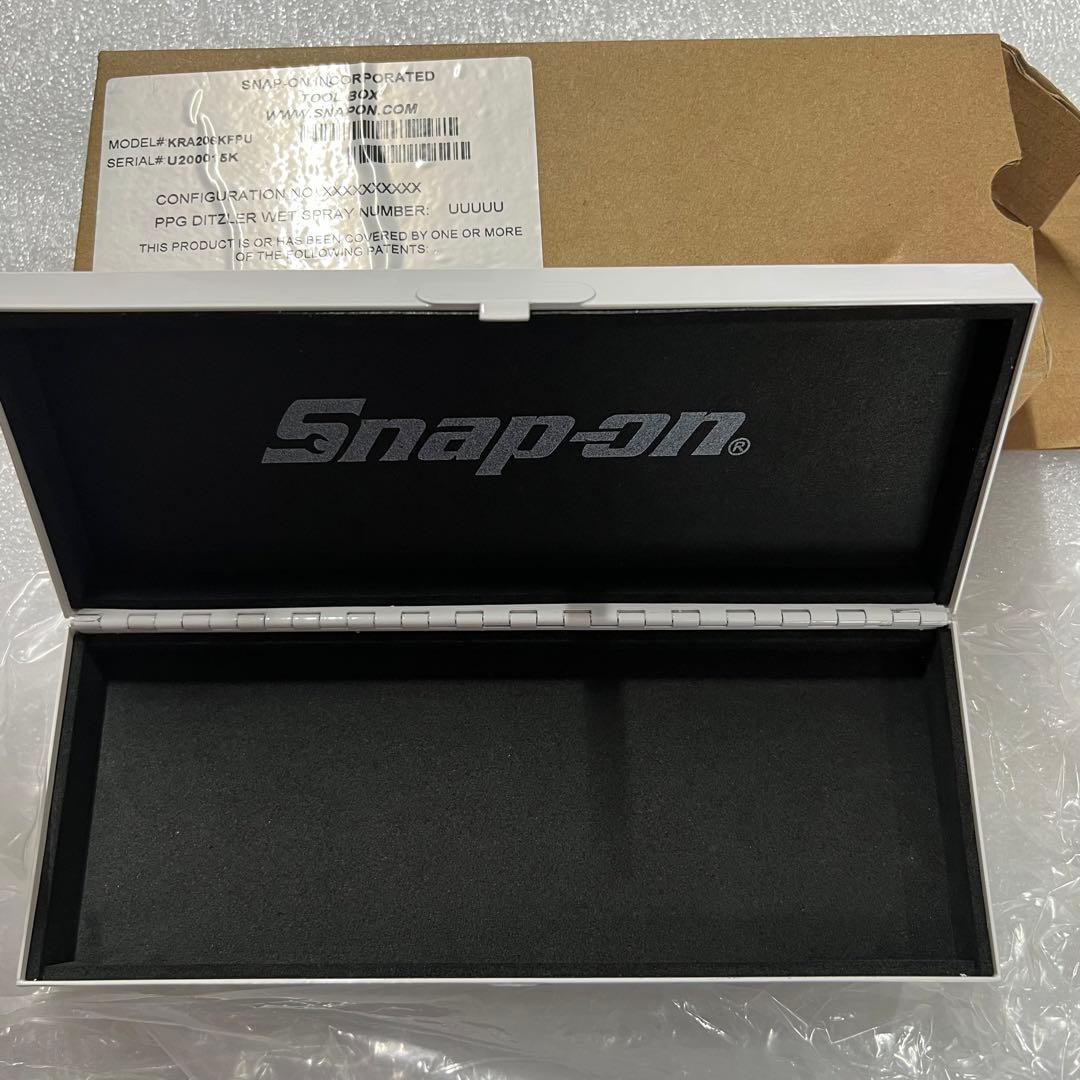 スナップオン　KRA206KFPU 白　工具箱　ペンケース　鉄　絶版品