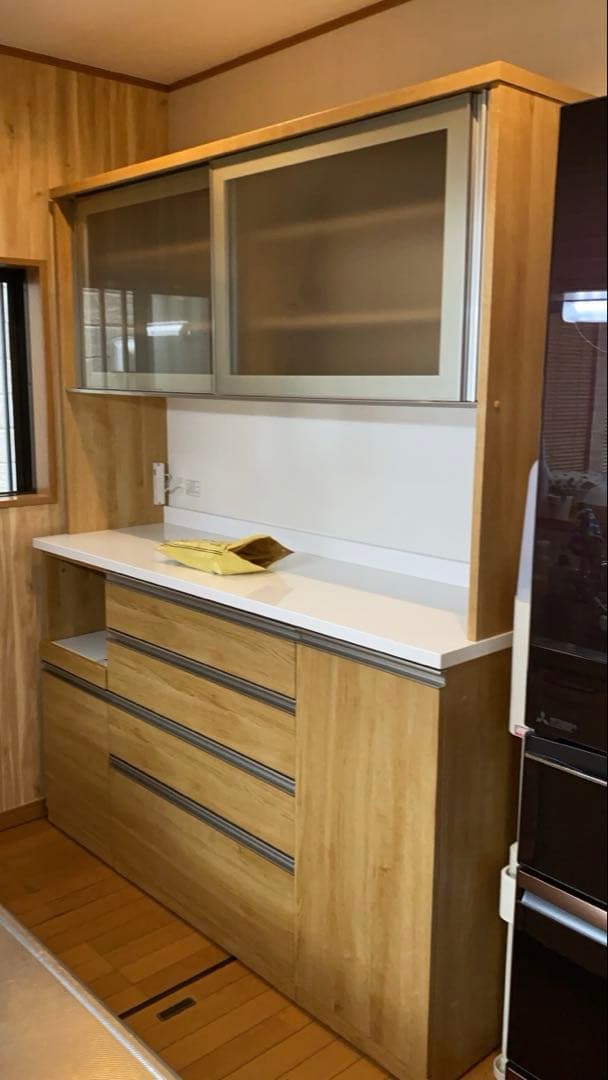 ※ tiaraladyさん専用※ニトリ　キッチンボード　160幅　ライトブラウン