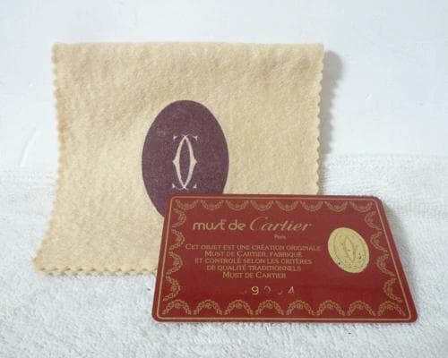 美品　カルティエ　ボルドー　マストライン　丸型　小銭入れ　ケース