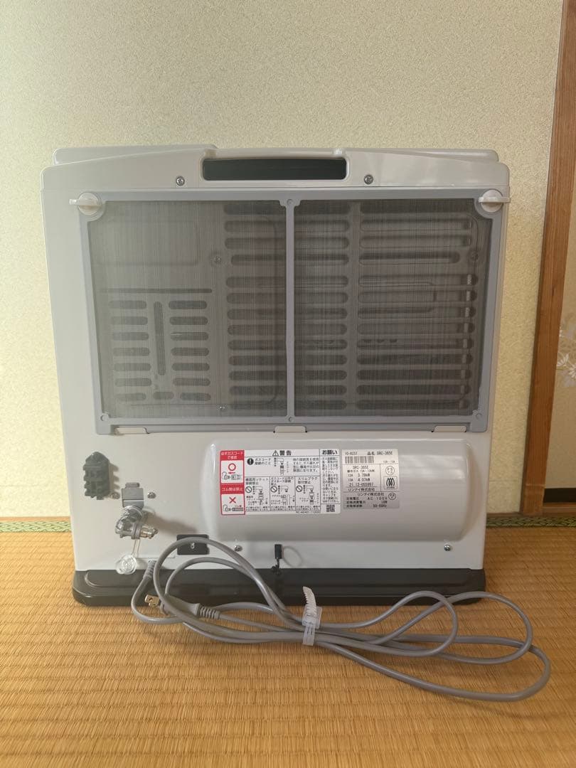 【3mコード付・美品】リンナイ ガスファンヒーター SRC-365E 都市ガス