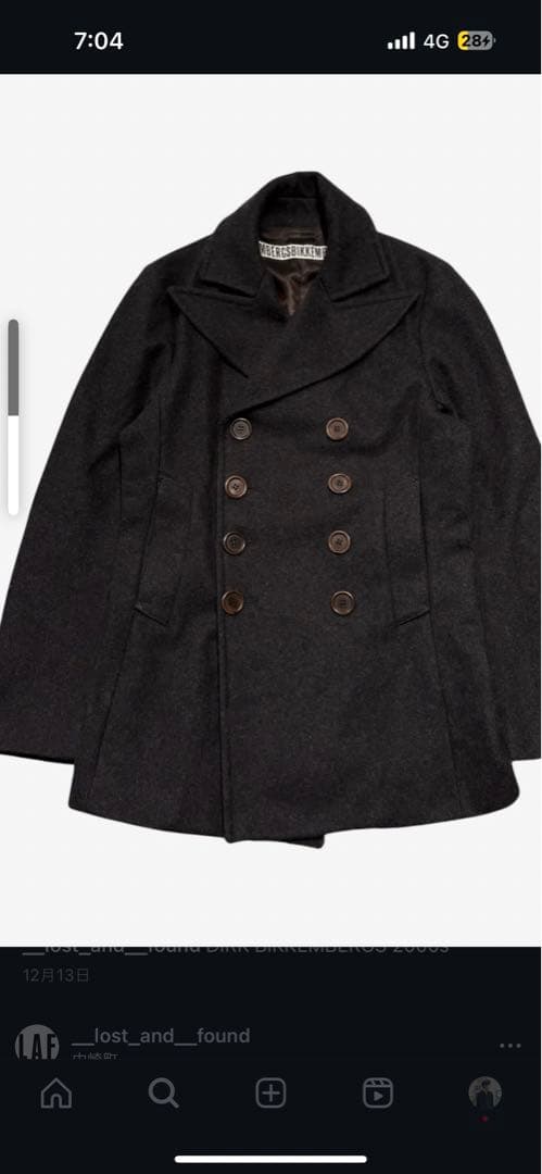 DIRK BIKKEMBERGS ウールコート